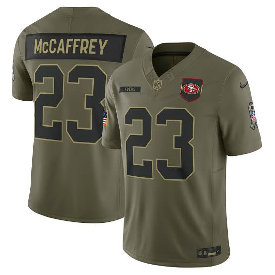 Jersey Salute to Service San Francisco 49ers- #23 Christian McCaffrey