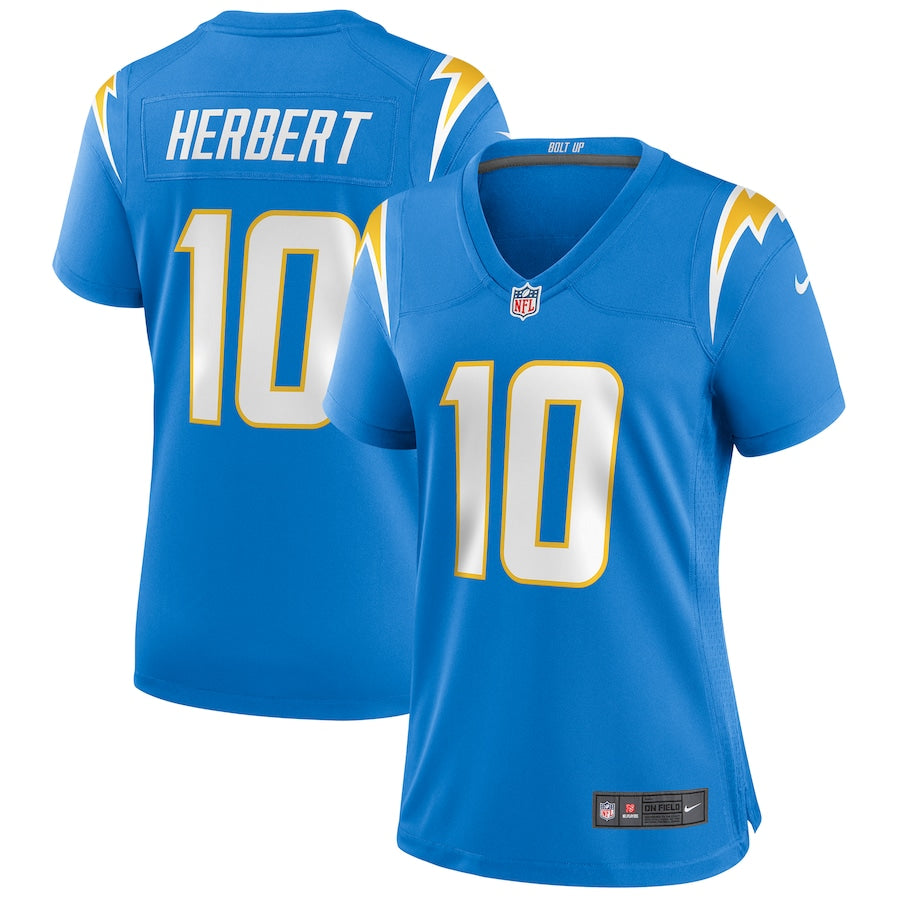 Jersey Los Angeles Chargers - #10 Justin Herbert (Feminina)
