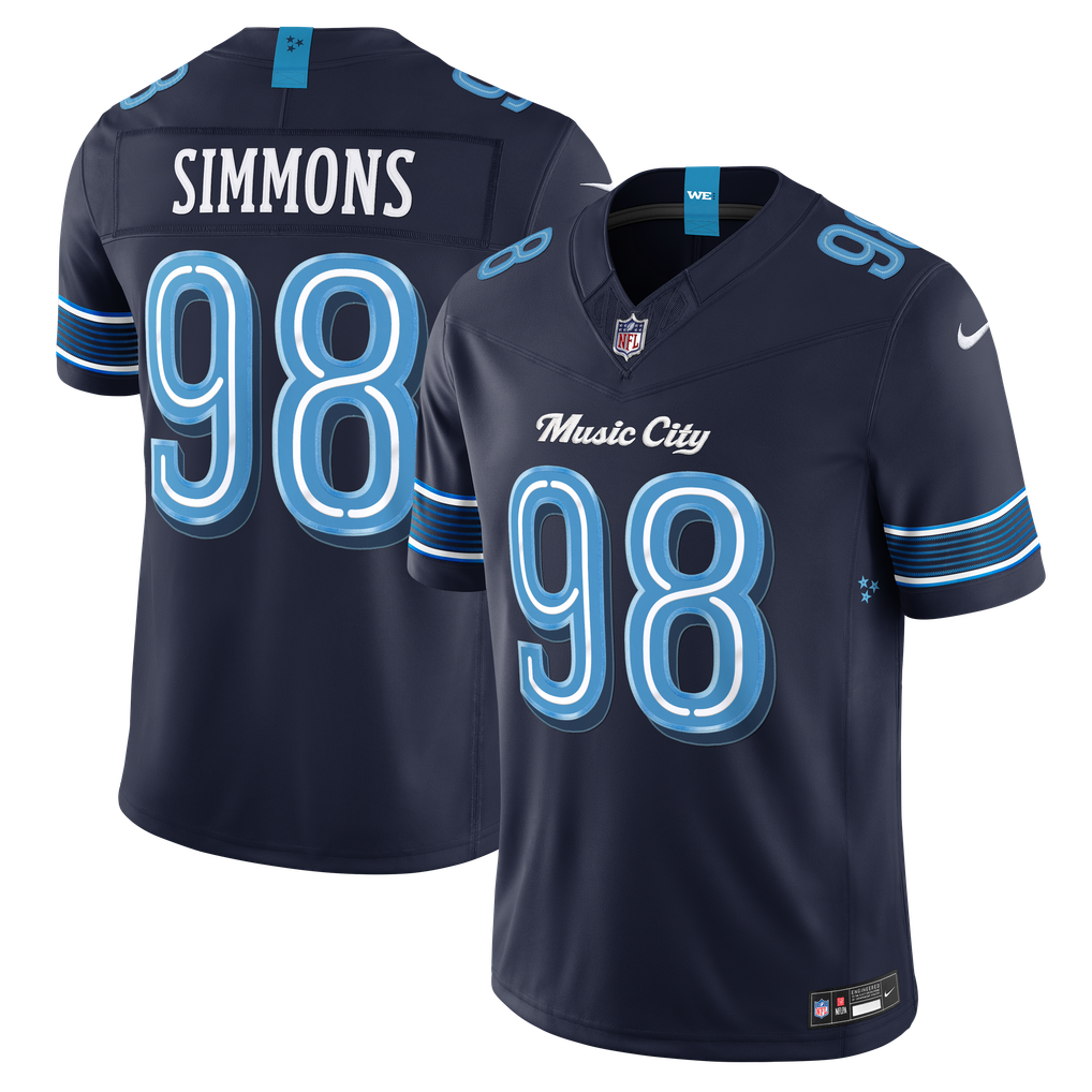 Jersey Rivalries Tennessee Titans - #98 Jeffery Simmons
