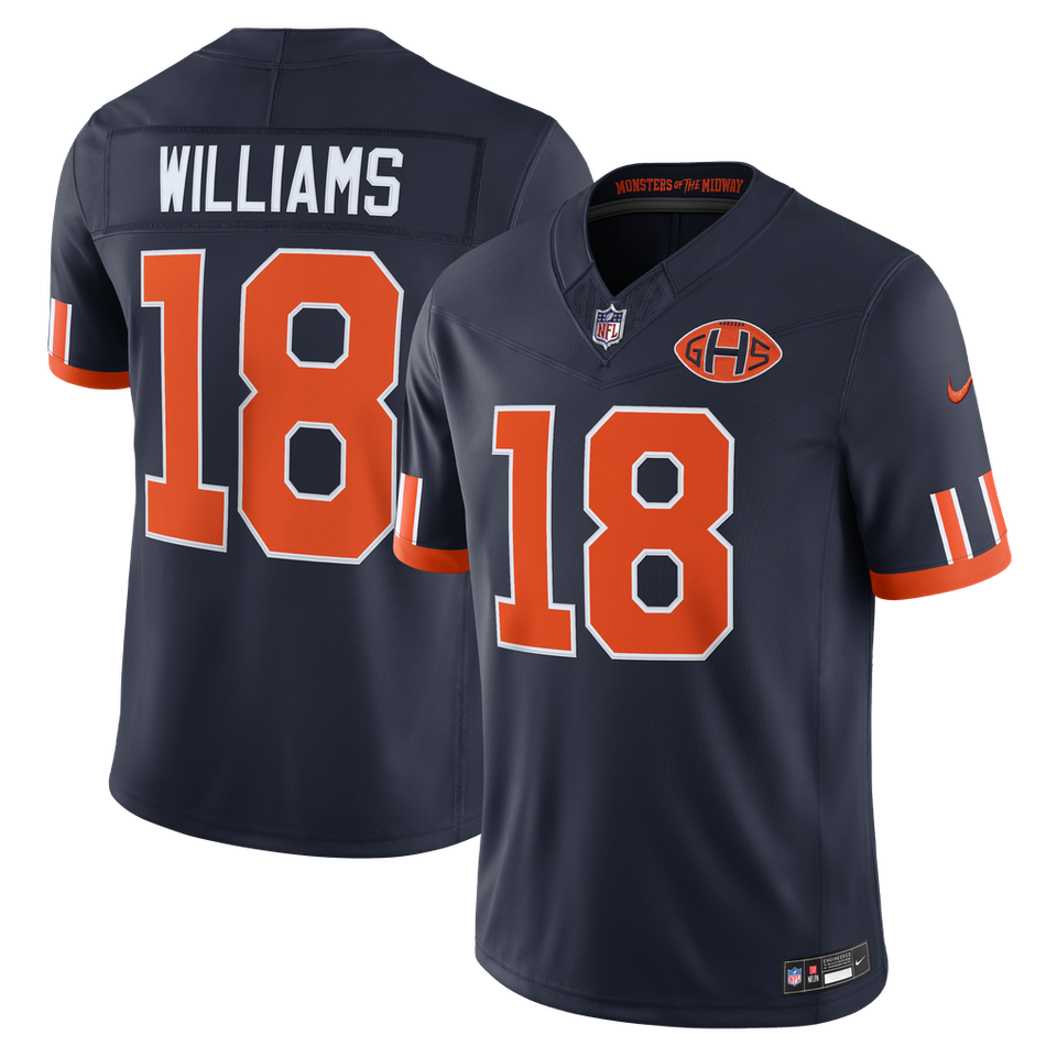 Jersey Rivalries Chicago Bears - #18 Caleb Williams