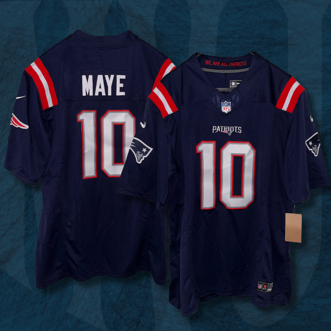 Jersey New England Patriots - #10 Drake Maye (Pronta Entrega)