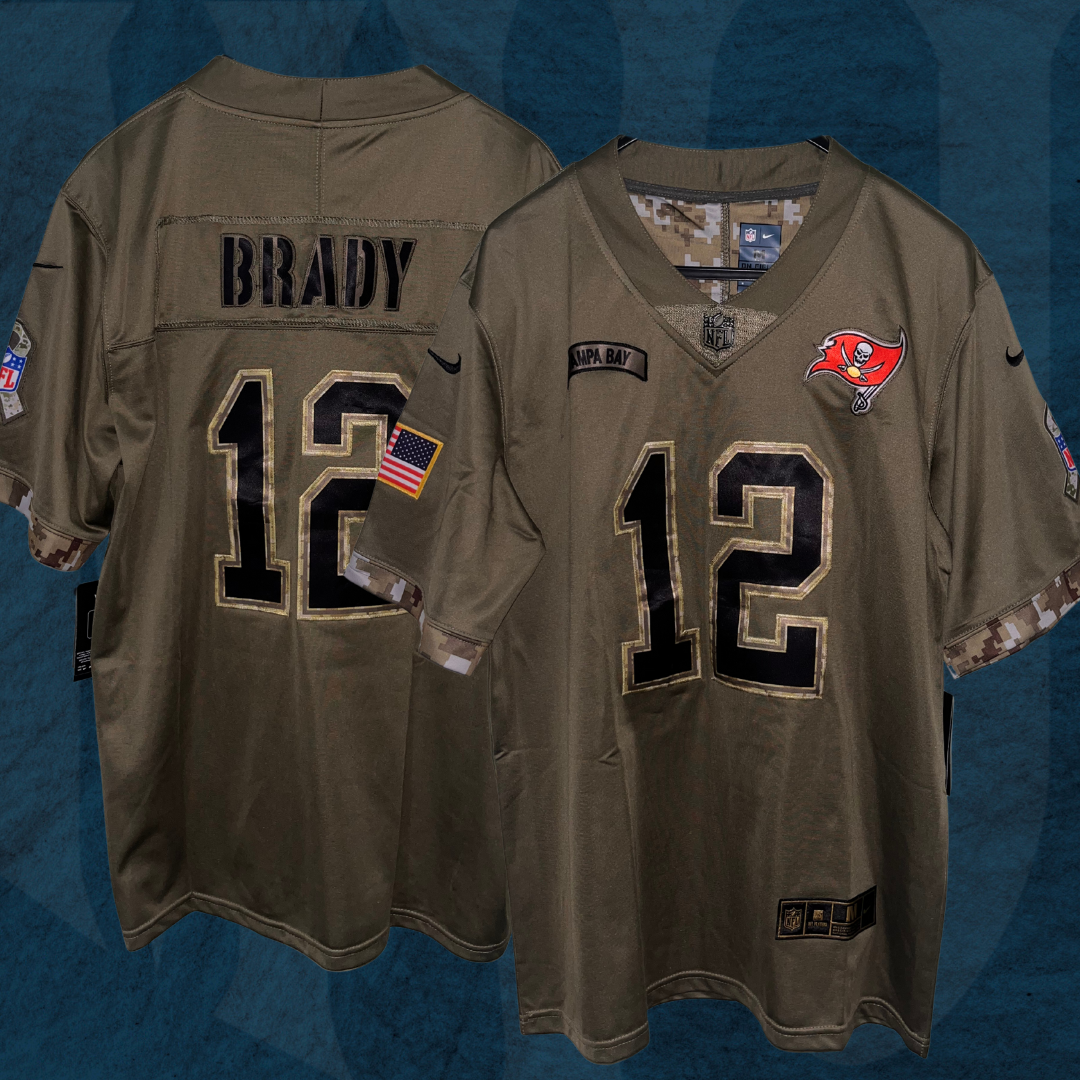 Jersey Salute to Service Tampa Bay Buccaneers - #12 Tom Brady (Pronta Entrega)