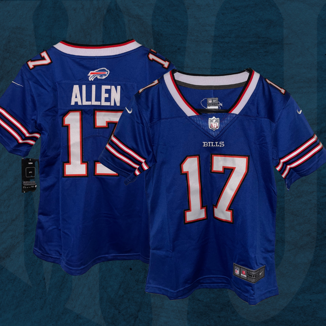 Jersey Buffalo Bills - #17 Josh Allen (Feminina, Pronta Entrega)