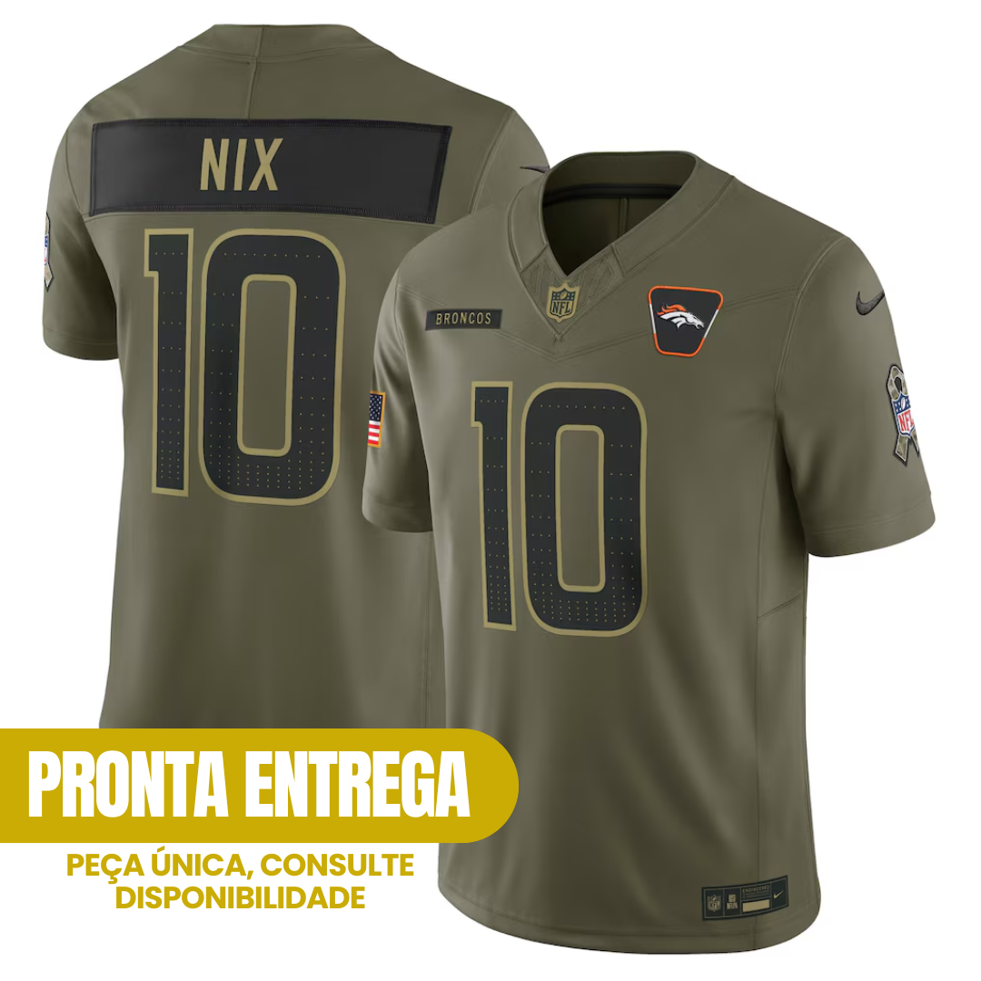 Jersey Salute to Service Denver Broncos - #10 Bo NIx (Pronta Entrega)