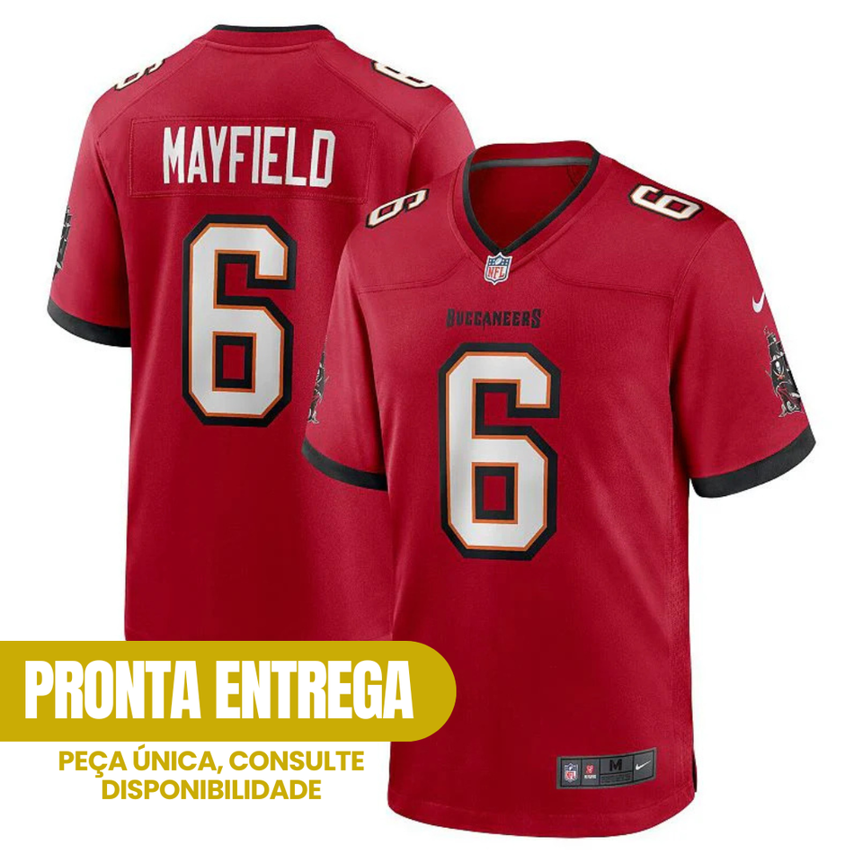 Jersey Tampa Bay Buccaneers - #6 Baker Mayfield (Pronta Entrega)