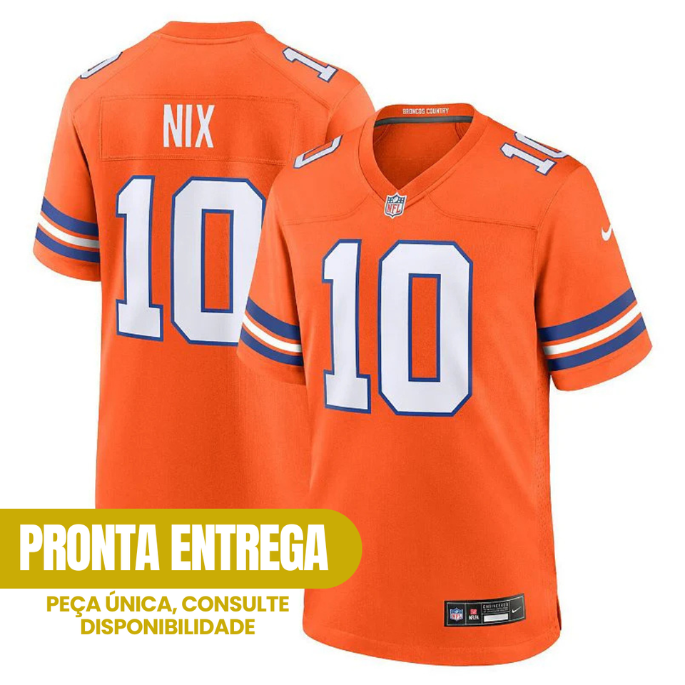 Jersey Denver Broncos - #10 Bo Nix (Pronta Entrega)