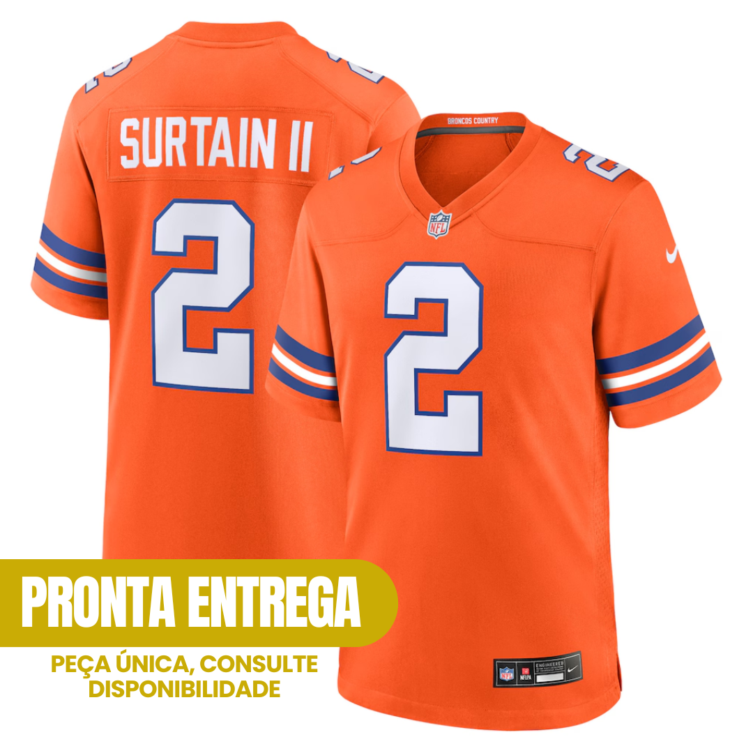 Jersey Denver Broncos- #2 Patrick Surtain II (Pronta Entrega)