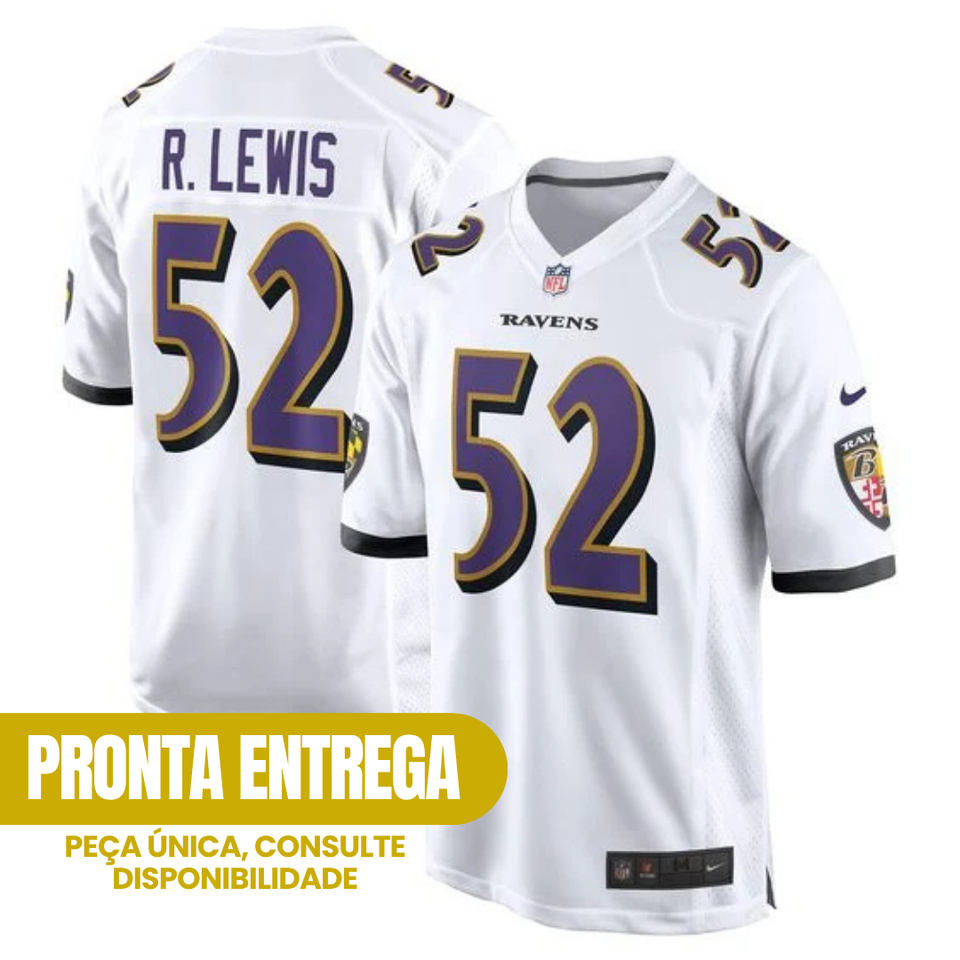 Jersey Baltimore Ravens - #52 Ray Lewis (Pronta Entrega)
