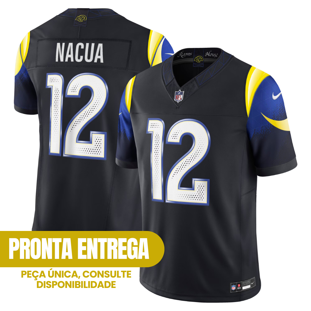 Jersey Rivalries Los Angeles Rams- #12 Puka Nacua (Pronta Entrega)