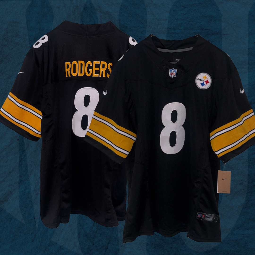 Jersey Pittsburgh Steelers - #8 Aaron Rodgers (Pronta Entrega)