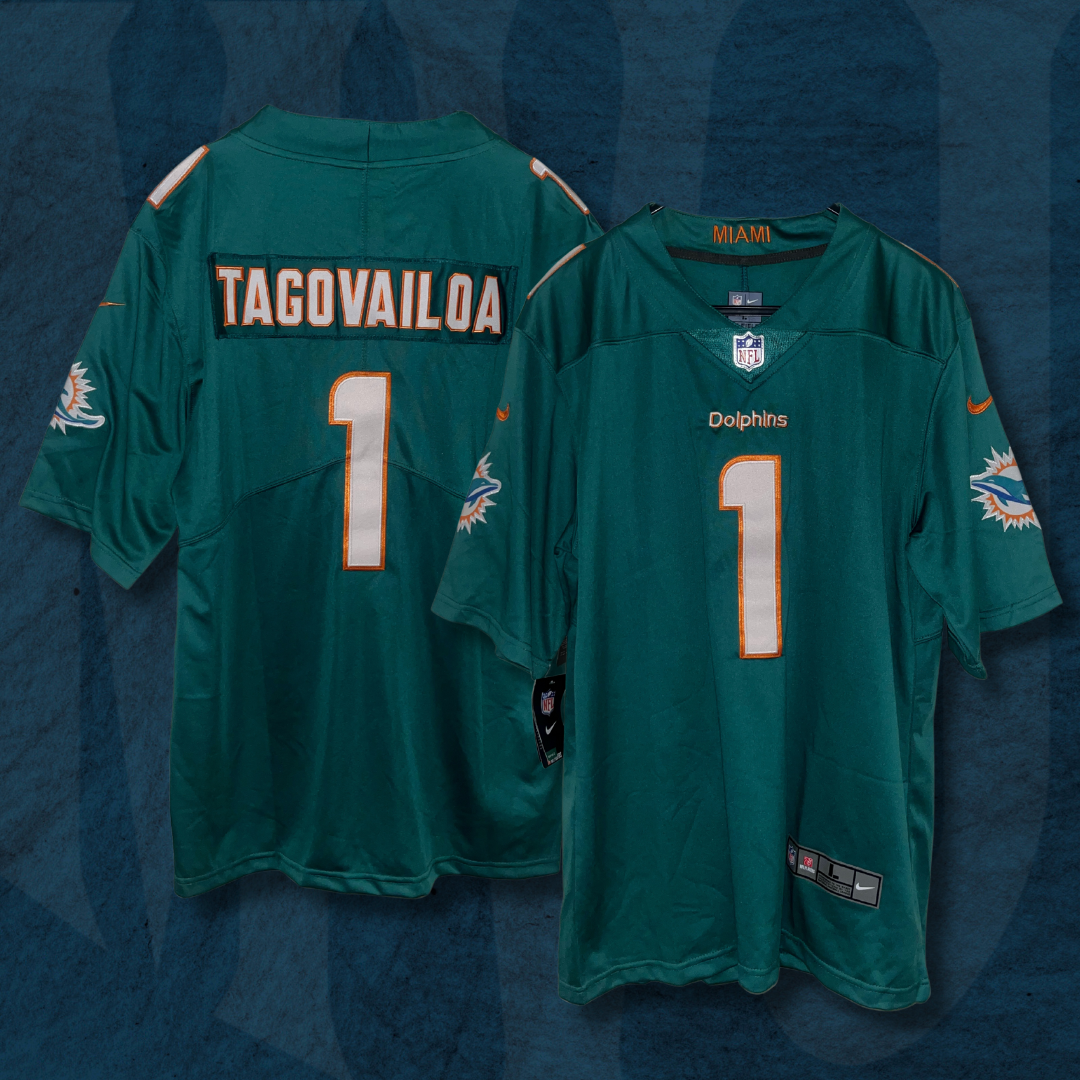 Jersey Miami Dolphins - #1 Tua Tagovailoa (Pronta Entrega)