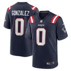 Jersey New England Patriots - #0 Christian Gonzalez
