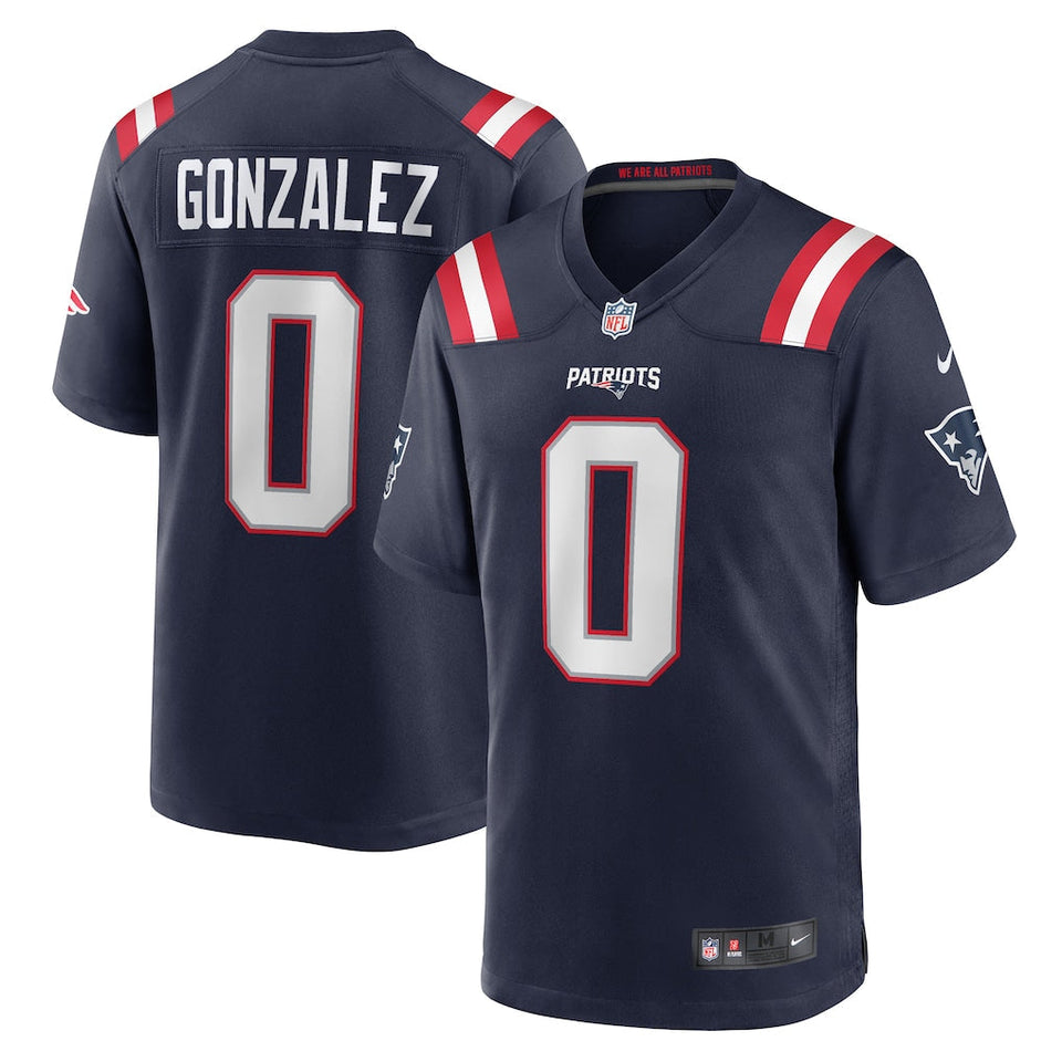 Jersey New England Patriots - #0 Christian Gonzalez