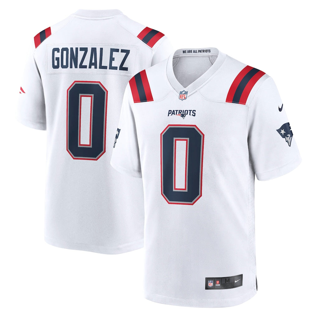 Jersey New England Patriots - #0 Christian Gonzalez