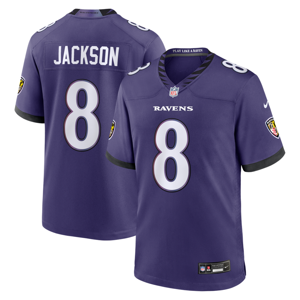 Jersey Baltimore Ravens - #8 Lamar Jackson