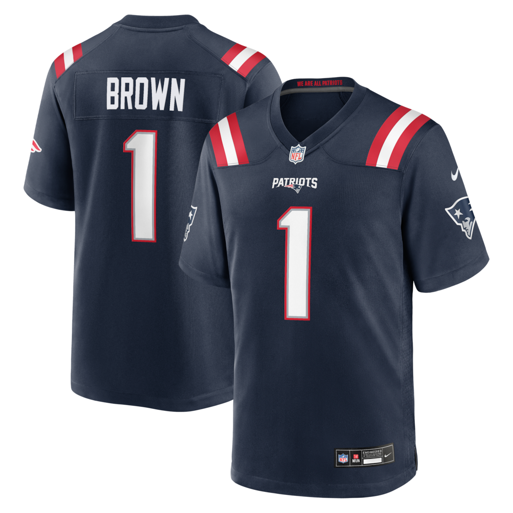 Jersey New England Patriots - #1 A.J. Brown
