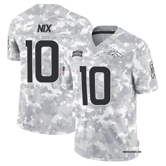 Jersey Salute to Service 2024 Denver Broncos - #10 Bo Nix