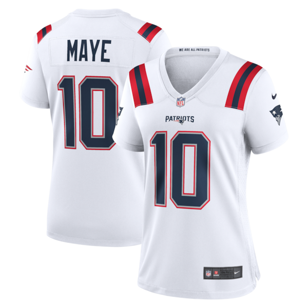 Jersey New England Patriots - #10 Drake Maye (Feminina)