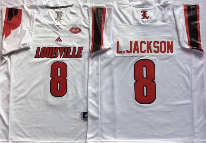 Jersey Louisville Cardinals - #8 Lamar Jackson