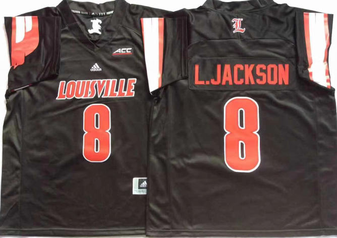 Jersey Louisville Cardinals - #8 Lamar Jackson