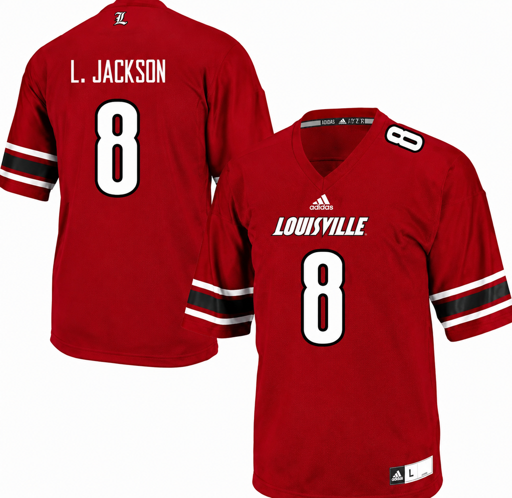 Jersey Louisville Cardinals - #8 Lamar Jackson