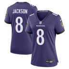 Jersey Baltimore Ravens - #8 Lamar Jackson (Feminina)