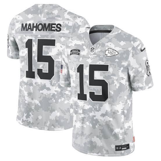 Jersey Salute to Service 2024 Kansas City Chiefs - #15 Patrick Mahomes