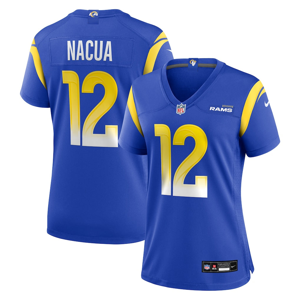 Jersey Los Angeles Rams - #12 Puka Nacua (Feminina)