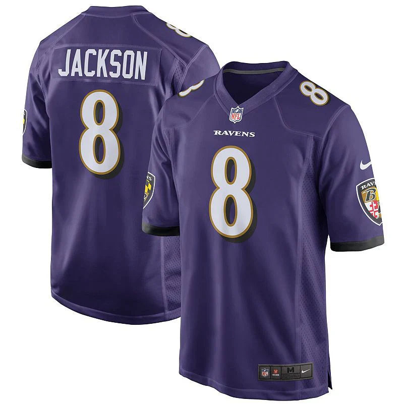 Jersey Baltimore Ravens #8 Lamar Jackson (Infantil)