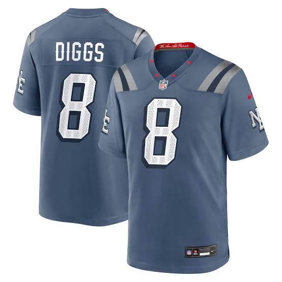 Jersey Rivalries New England Patriots - #8 Stefon Diggs