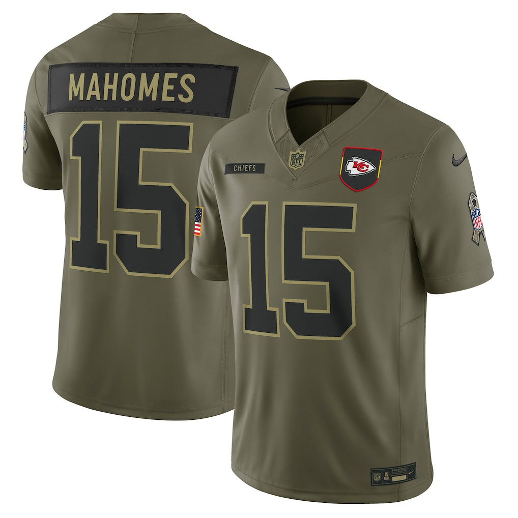 Jersey Salute to Service Kansas City Chiefs - #15 Patrick Mahomes