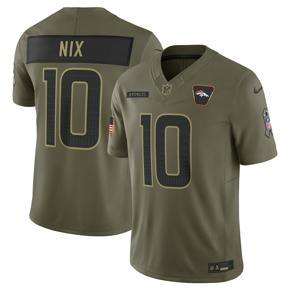 Jersey Salute to Service Denver Broncos - #10 Bo Nix