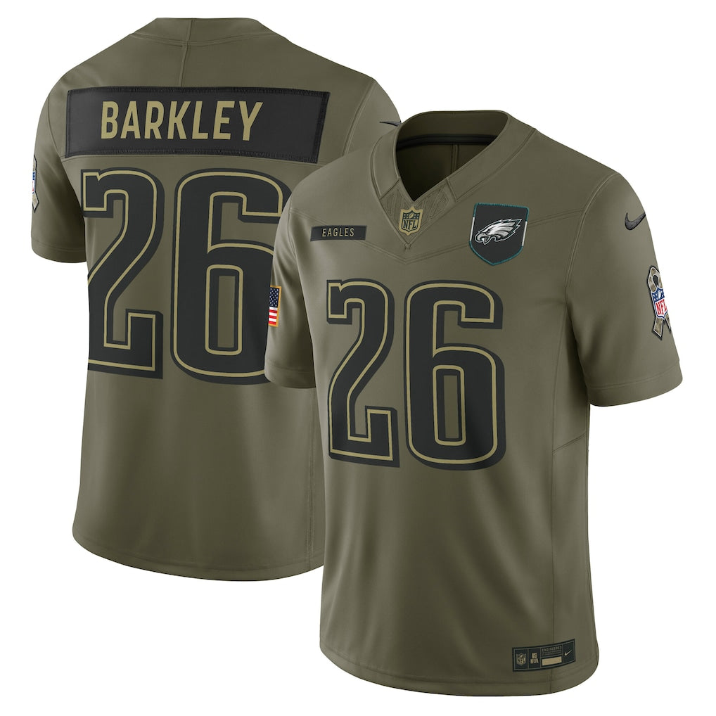 Jersey Salute to Service Philadelphia Eagles- #26 Saquon Barkley