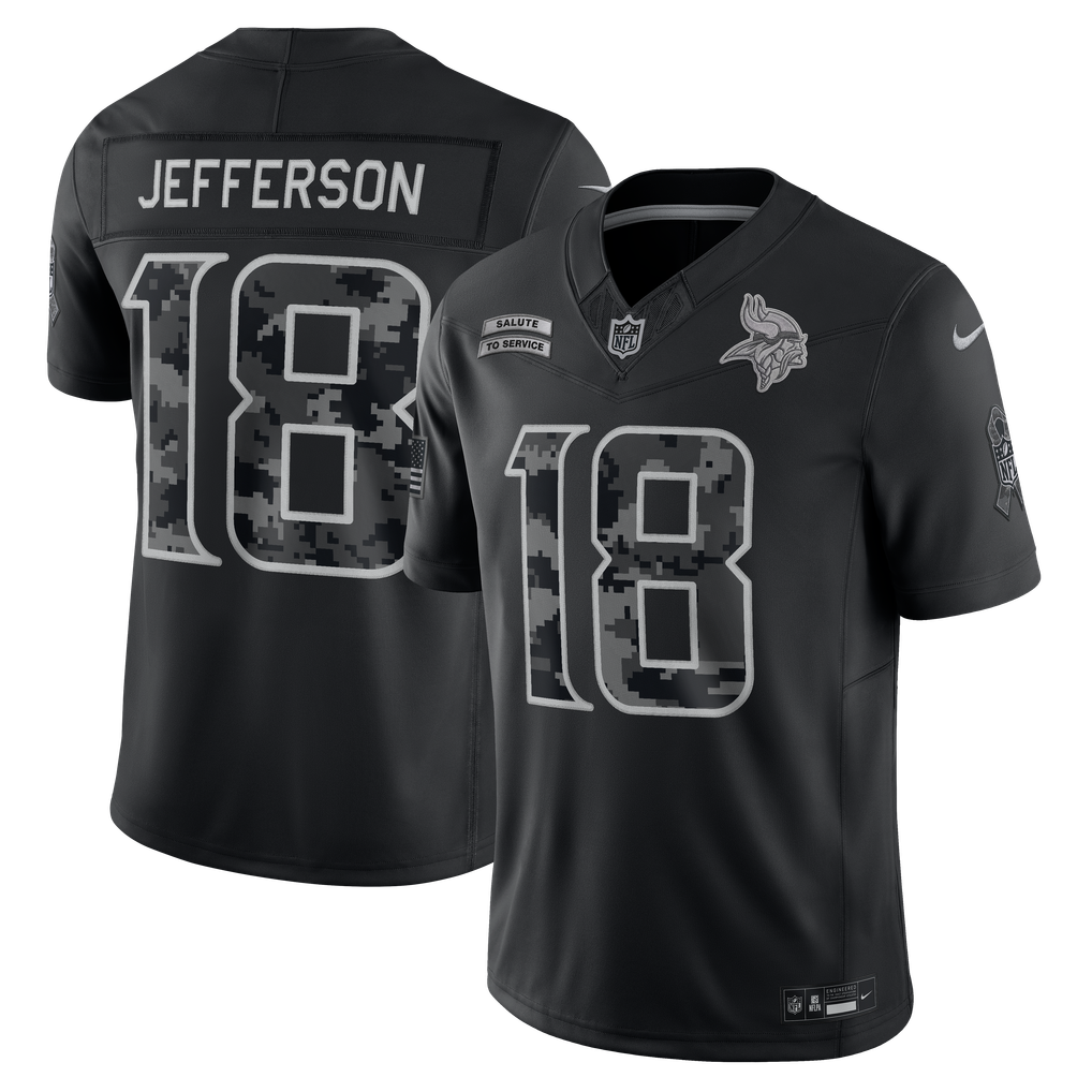 Jersey Salute to Service 2026 Minnesota Vikings - #18 Justin Jefferson