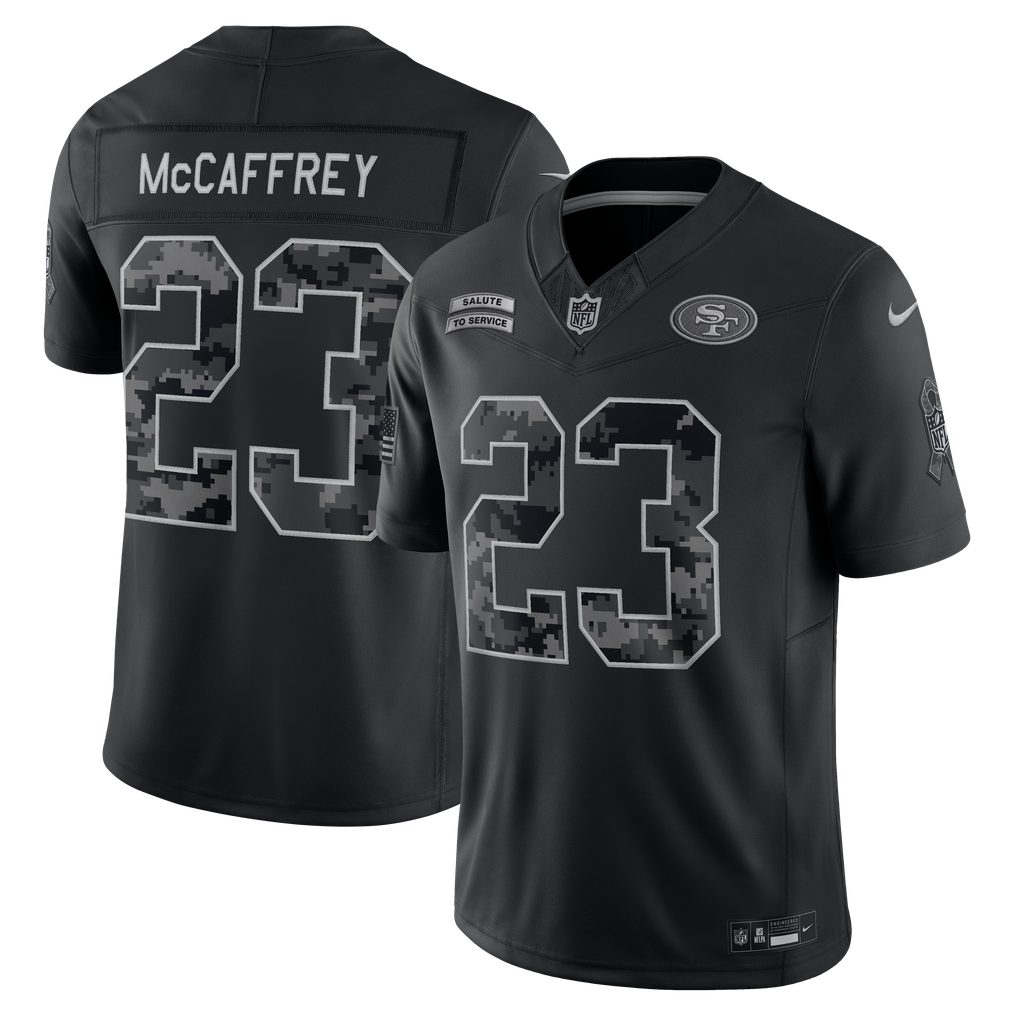 Jersey Salute to Service 2026 San Francisco 49ers- #23 Christian McCaffrey