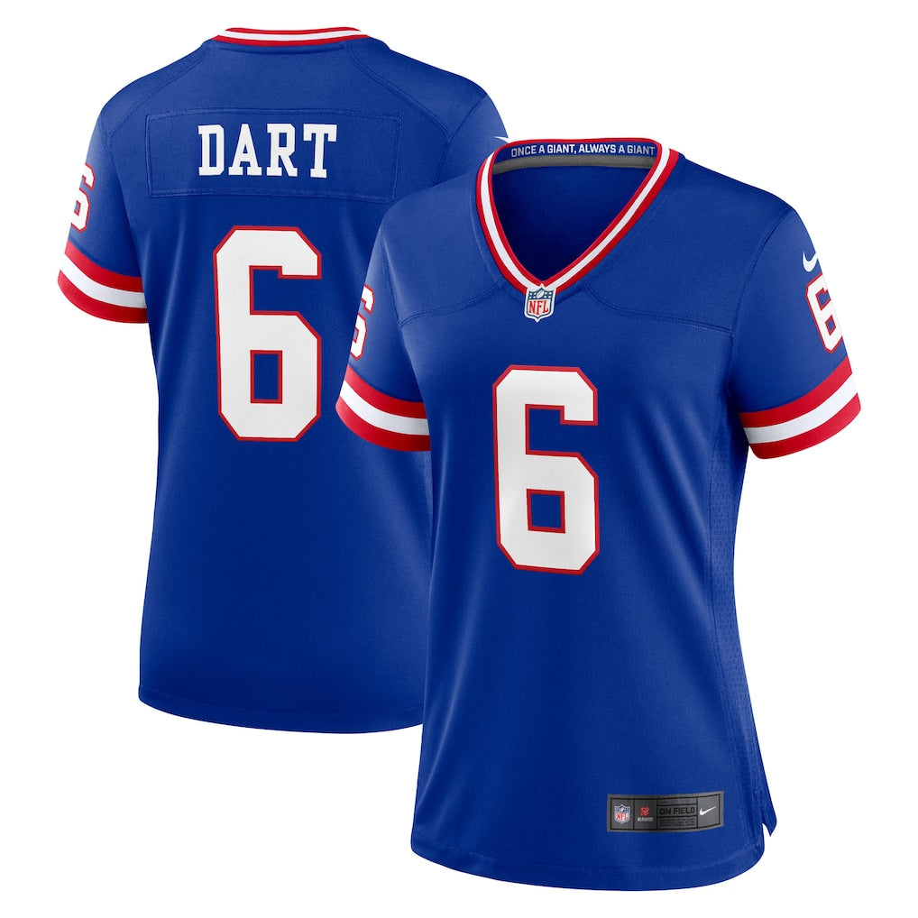 Jersey New York Giants - #6 Jaxson Dart (Feminina)