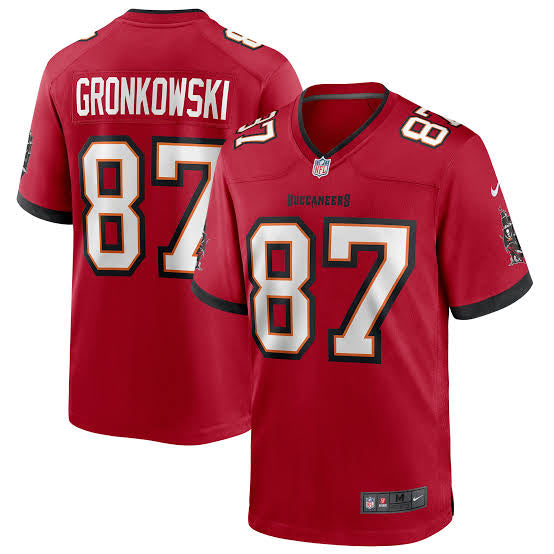 Jersey Tampa Bay Buccaneers #87 Rob Gronkowski