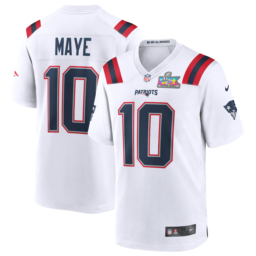 Jersey Super Bowl LX New England Patriots - #10 Drake Maye