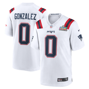 Jersey Super Bowl LX New England Patriots - #0 Christian Gonzalez
