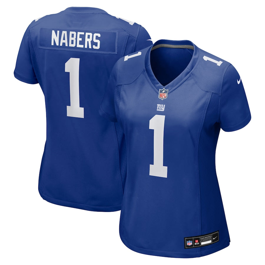 Jersey New York Giants - #1 Malik Nabers (Feminina)