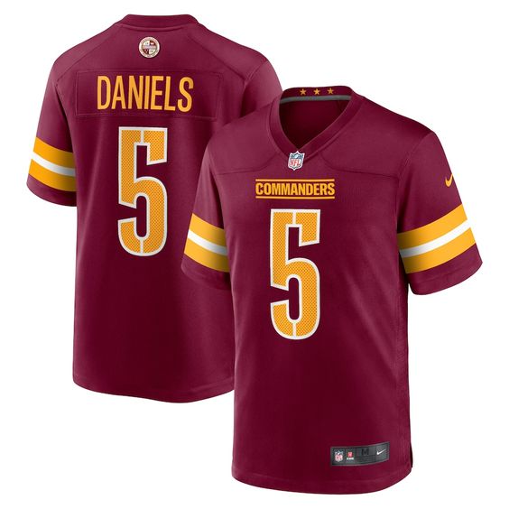 Jersey Washington Commanders #5 Jayden Daniels